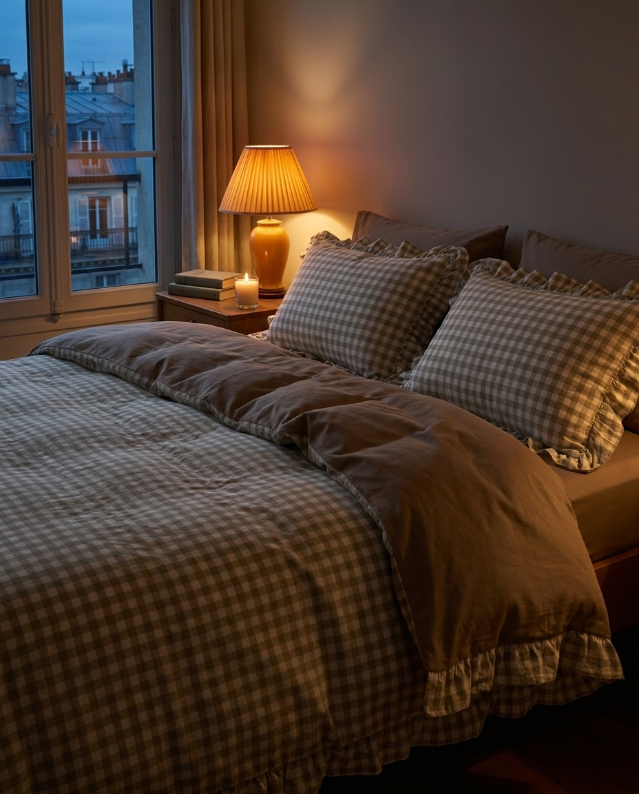 The Sauge Dorée set at night by lamp glow