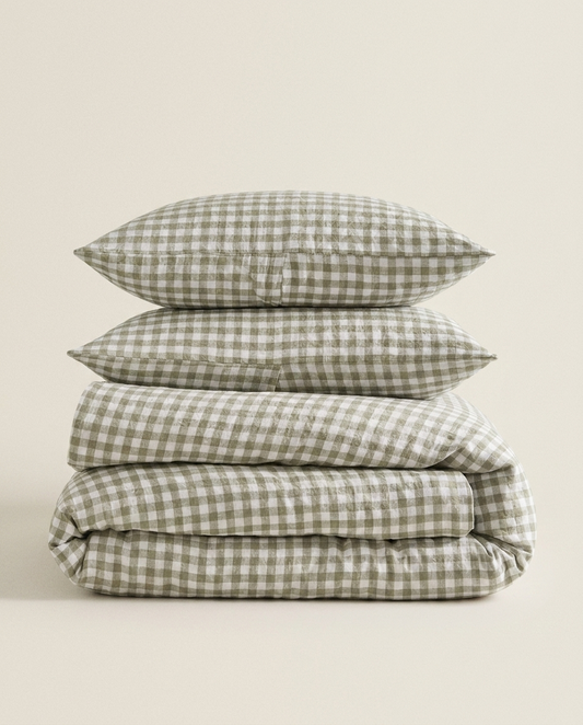 Le Vichy — Fall French Gingham Bedding Bundle